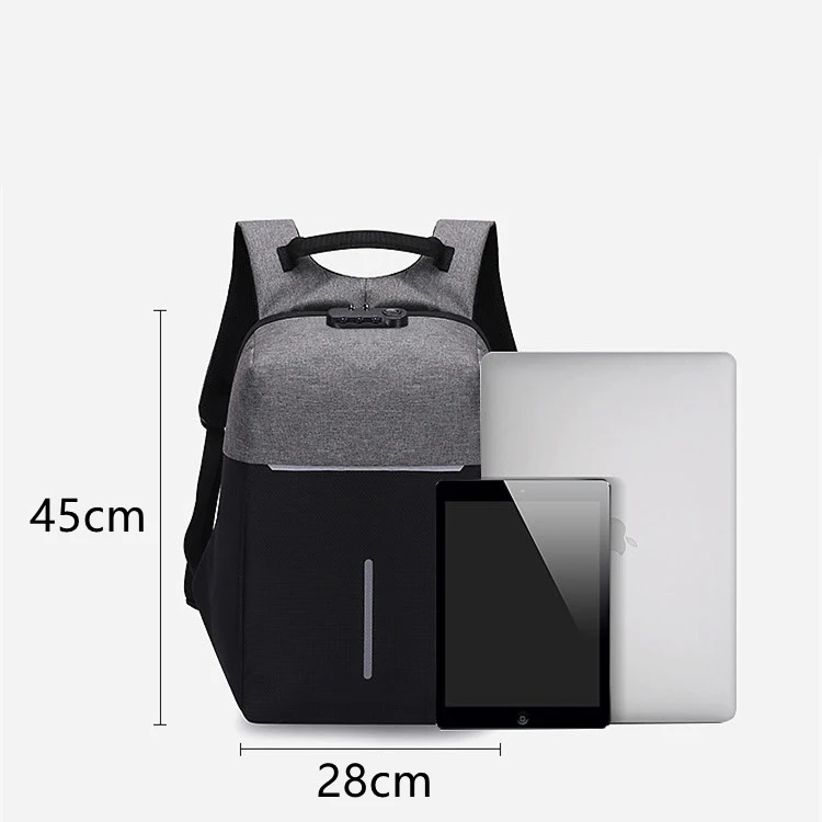 Reflektierender wasserabweisender Rucksack für Herren mit großem Fassungsvermögen. Bleiben Sie sicher und trocken bei jedem Wetter. — foto 1
