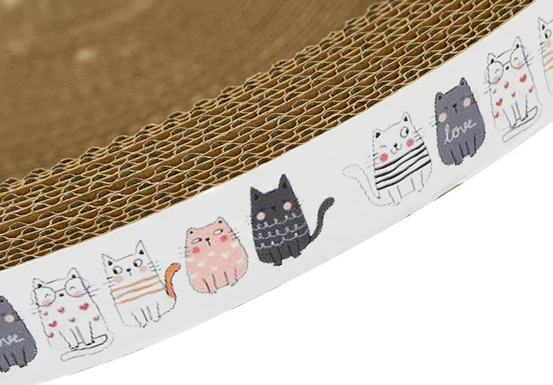 Title 9, Corrugated Cat Scratcher Cat Scrapers Round Ova...