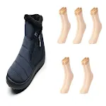 Plus Size Waterproof Side Zipper Mid-calf Widened Snow Boots, designed for comfort and warmth in cold weather and snowy — photo 2