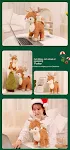 Enfeite de pelúcia de alce fofo, almofada para árvore de Natal, presente natalino perfeito e adorável para casa — foto 2