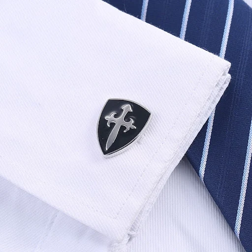 Title 4, Abotoaduras de punho Classic Cross para camisa ...