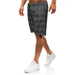 New casual plaid shorts, the perfect pants for a relaxed and stylish look. Comfortable and ideal for everyday wear, offe — photo 9