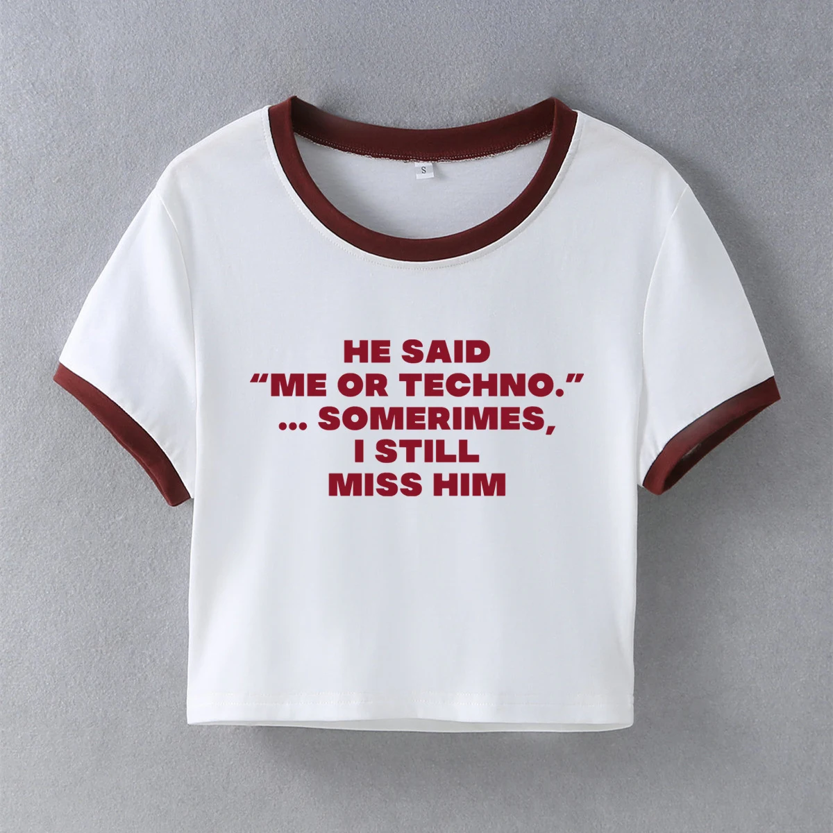 Hipster Letter Printing Hot Girl Slim Fit Short Short Sleeve T-shirt — photo 9