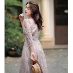 Fashion Mesh Floral Tutu French Dress, a charming and elegant choice for girls' parties and special occasions. Comfortab — photo 4