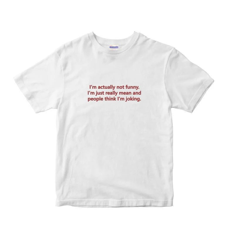 Title 6, "Actually Not Funny" English Short-sleeved T-sh...