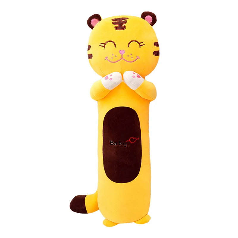 Boneca de tigre de desenho animado, pelúcia para dormir para homem preguiçoso, macia e aconchegante, perfeita para relaxar e dormir tranquilo. — foto 1