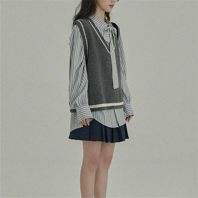Title 3, Womens All-match Sweater Soft Glutinous Vest W...