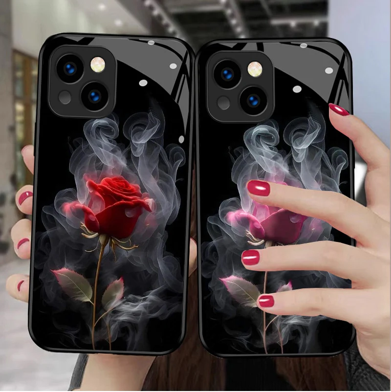 Title 1, Smoked Red Rose Fashion Phone Case offers styli...