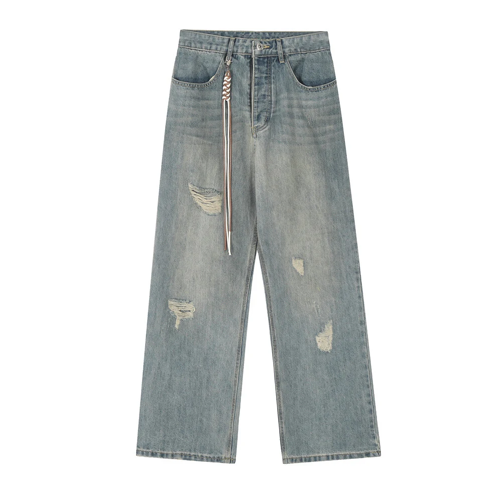 Title 4, Vintage gewassen ripped jeans punk hip hop voor...