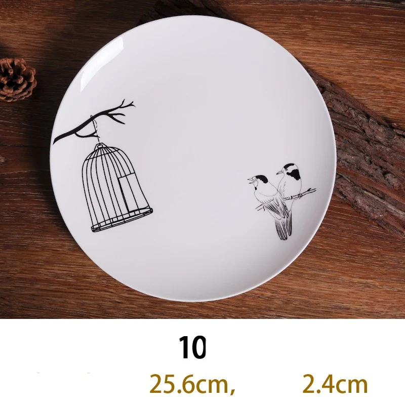 Bone China Deep Dish Plate, Shallow Creative European Style. Serve your meals with elegance and sophistication. Perfect — photo 8