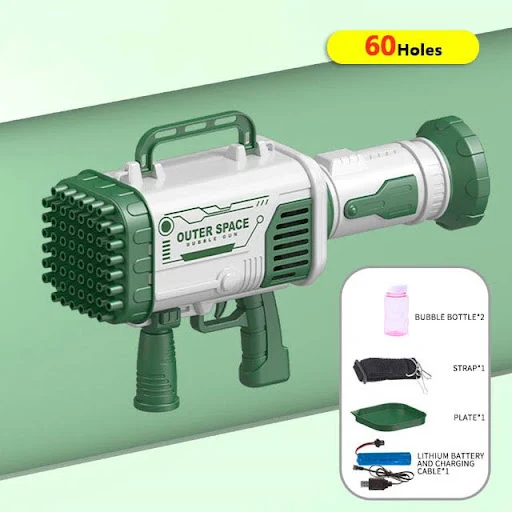 Title 5, Máquina de Bolhas Super Foguete 60 Furos! Crie ...