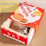 Fully Enclosed Snack Box-Shaped Cat Nest. Provides Privacy, Comfort and Security. A Cozy and Secure Hideaway for Your Be — photo 14