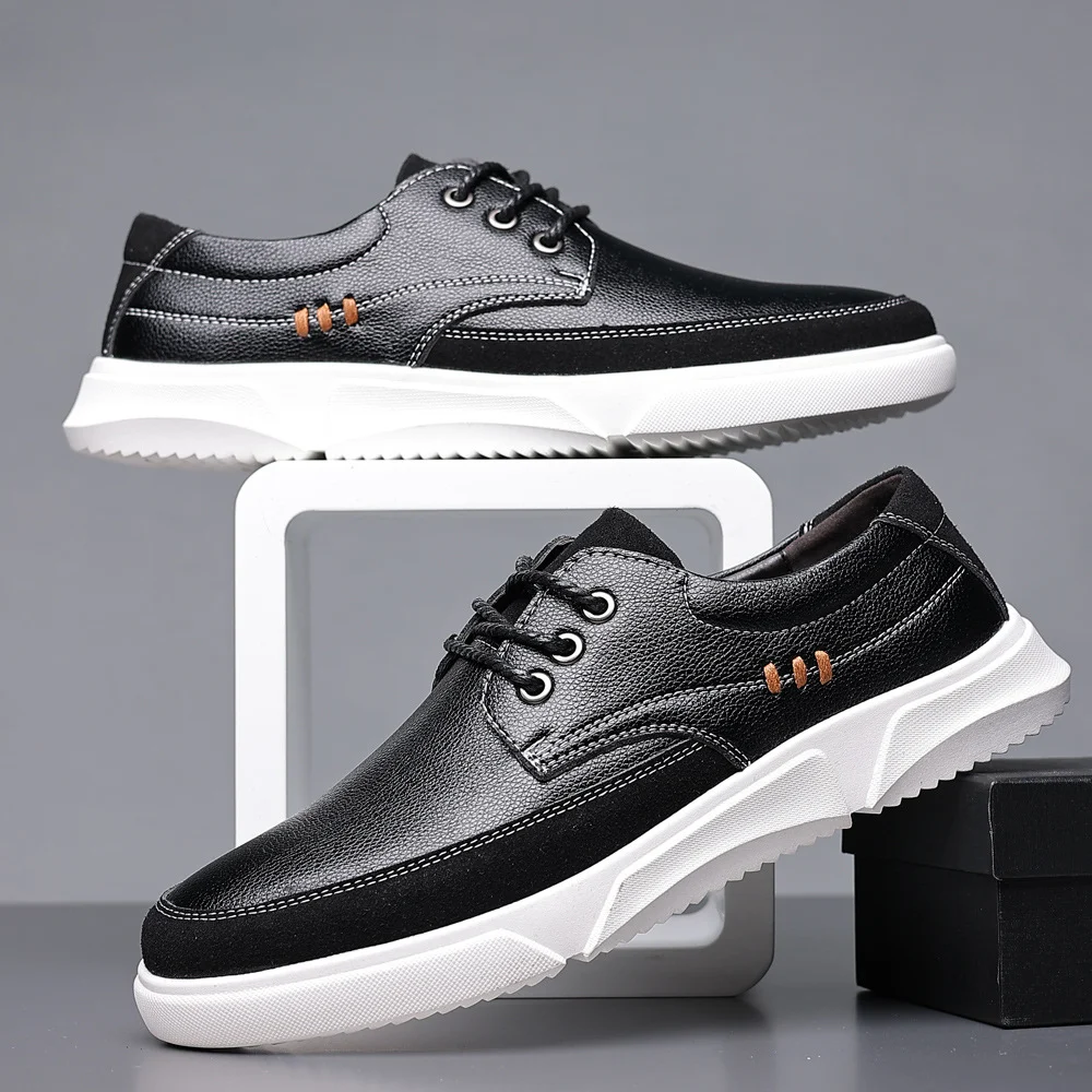 Title 2, Fashion Soft Soles Lace-up Mens Shoes. Comfort...