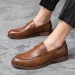 Men's Casual Leather Shoes Business Trend. Comfortable and stylish footwear for the modern man, perfect for everyday wea — photo 4