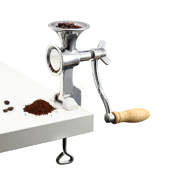All stainless steel manual coffee grinder for fresh, flavorful coffee. Grind your own beans for perfect aroma and taste. — photo 3
