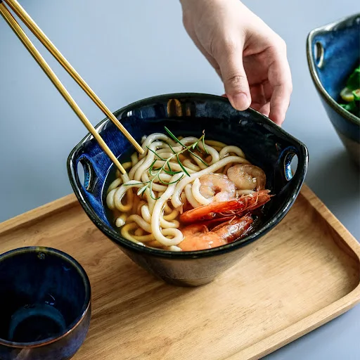 Title 7, Ceramic Retro Noodle Soup Bowl Binaural Dessert...