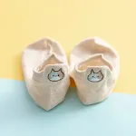 New Cotton Embroidery Cartoon Cat Shallow Mouth Ladies Socks — photo 2