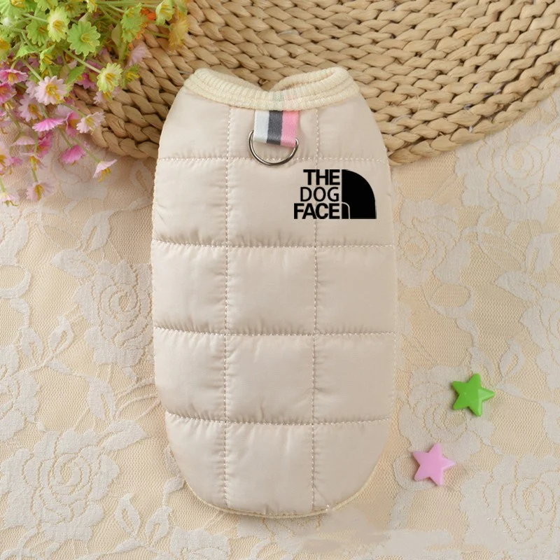 New Fleece-lined Pet Dog Clothing. Keep your dog warm and cozy in cold weather. Soft, warm, and comfortable winter cloth — photo 1
