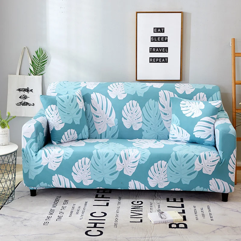 Capa de sofá elástica estampada Renove seu sofá Proteja contra manchas e desgaste Fácil de colocar e lavar Transforme sua sala de estar com estilo e praticidade — foto 3