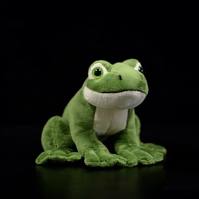 Boneca de sapo de simulação, estatueta de animal, presente de Natal perfeito para crianças, macia e adorável, ideal para brincar e decorar. — foto 5
