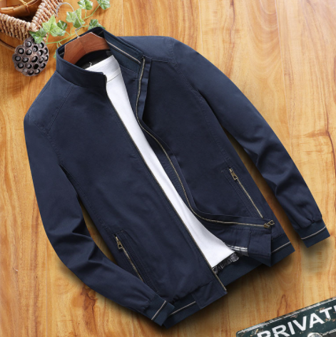 Casual Cotton Jacket Loose Plus Size Washed Men's Sports Style Comfortable and Versatile Perfect for Everyday Wear and A — photo 6