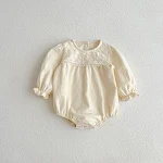 Baby Spitze Stehkragen Jumpsuit Kleid Mädchen Süßes Outfit mit Spitze für besondere Anlässe Bequem und Stilvoll Perfekt für Babys — foto 9