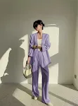 Taro Purple Pants Suit