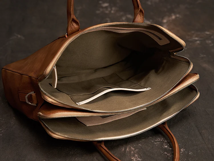 Title 9, Vintage Vegetable Tanned Leather Mens First La...