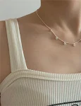 Colar de prata esterlina 925 estilo coreano com zircônia e diamantes completos, um toque de brilho e sofisticação para você — foto 7