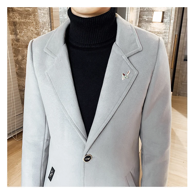 Winter men's cotton wool overcoat. Warm, comfortable, and stylish for cold weather. Protects against the elements. The p — photo 2