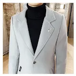 Winter men's cotton wool overcoat. Warm, comfortable, and stylish for cold weather. Protects against the elements. The p — photo 2