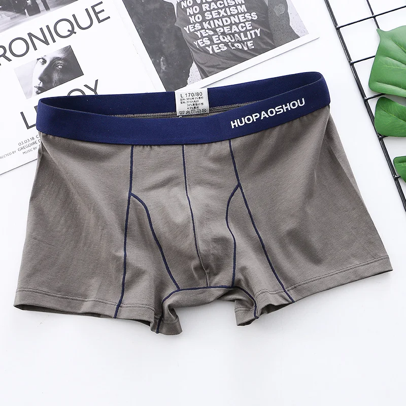 Men's Boxer Briefs Weekly Underwear Solid Color Simple Trendy Breathable Multicolor Pants for Daily Comfort — photo 9