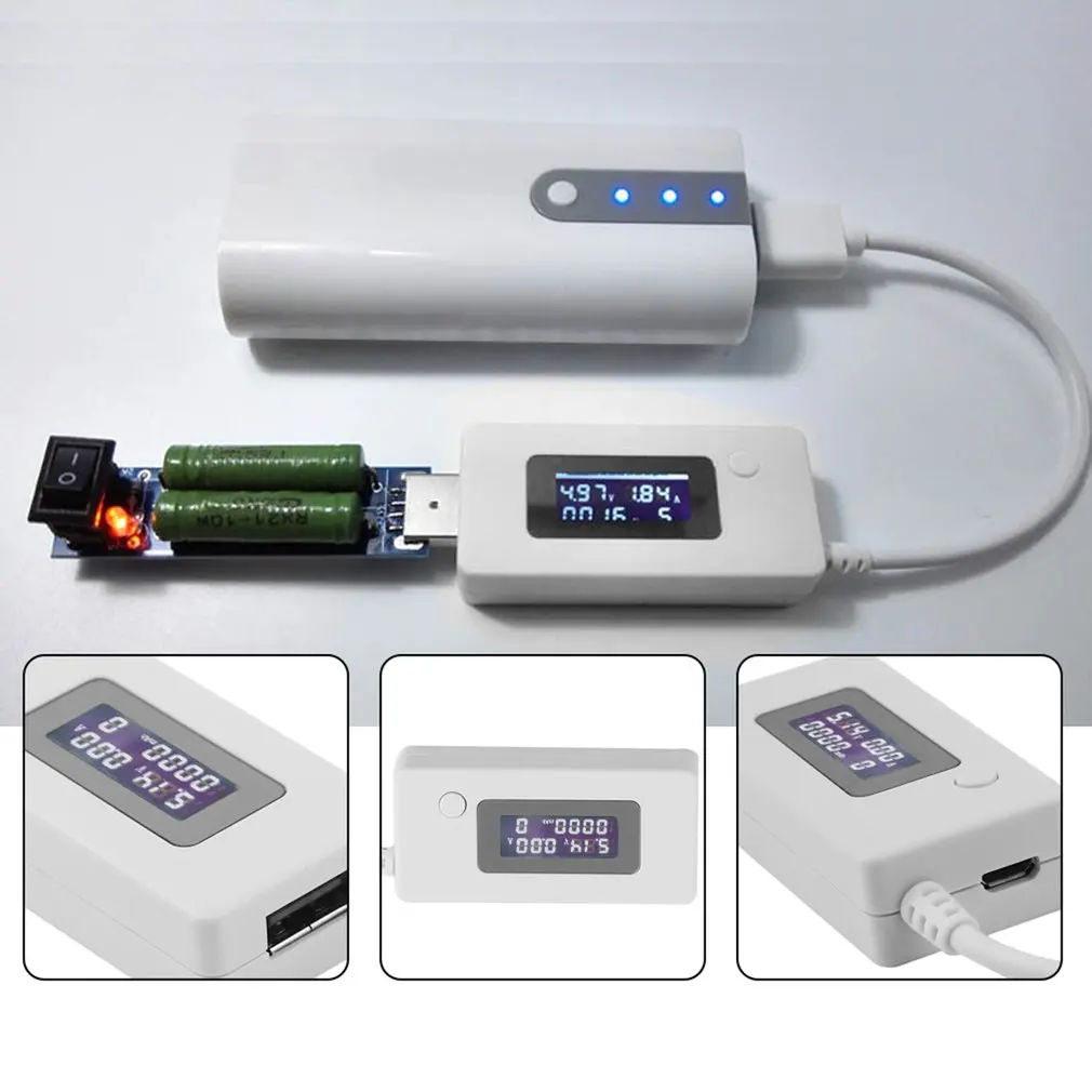 Title 1, USB Current and Voltmeter Detector Accurately m...