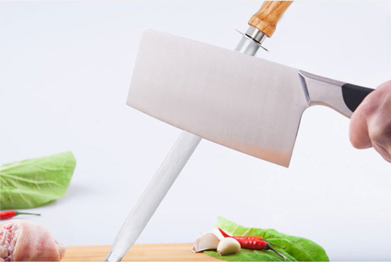 Kitchen Wooden Handle Knife Sharpener Stone. Easily sharpen your knives, ensuring precise and safe cuts. Perfect for mai — photo 6