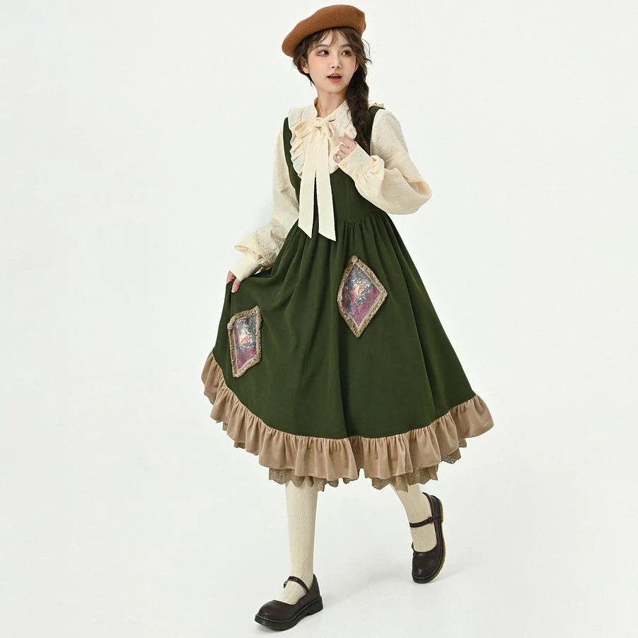 Title 3, Vestido Longo Camisa Pastoral Jumpsuit, ideal p...