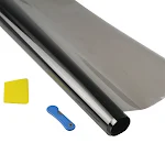 Zonnefilm voor autoruiten, zonwering en warmte-isolatie, zwarte autoruitfolie, dakfilm en parelkatoenen stok voor hittebescherming. — foto 5