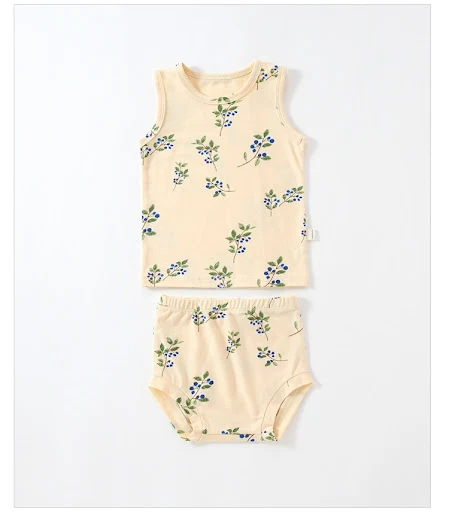 Title 7, Baby zomer vest pak katoen dun gespleten romper...