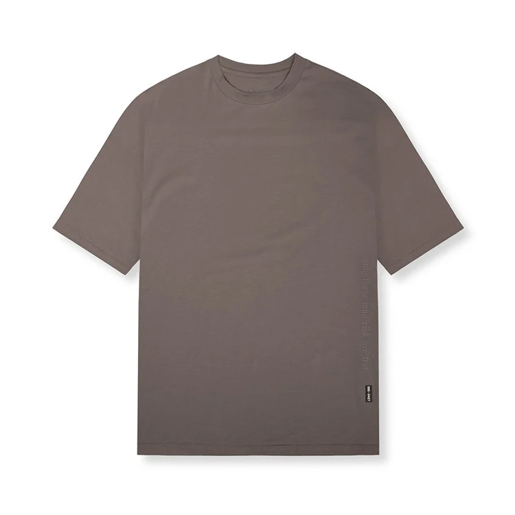 Heren T-shirt met korte mouwen, effen kleur, sneldrogend, split. Ideaal voor sport en vrije tijd. Comfortabel en functioneel. — foto 6