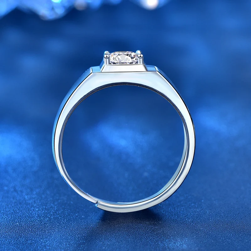 Anel de casal Euro-americano em prata 925, para celebrar o amor e a união, presente perfeito para casais. — foto 4