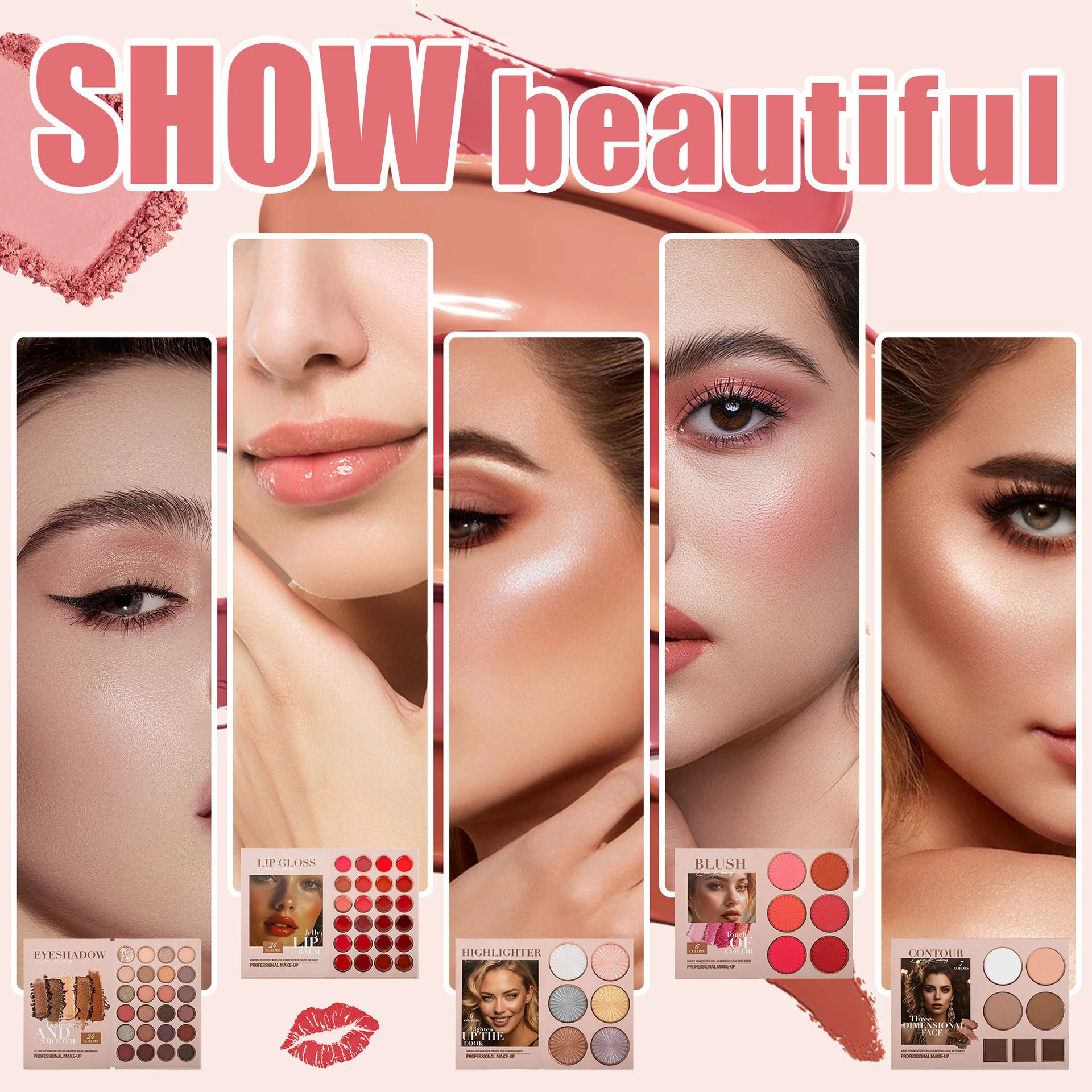 Title 26, 67 Colors Makeup Palette Five Layer Book Turnin...