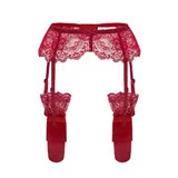 Title 12, Lace Garter Vintage With Leg Ring Clipped Butto...