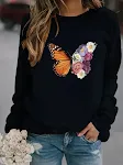 Maglione girocollo con stampa animalier europea e americana — foto 1