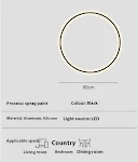 Luminária de parede redonda criativa e personalizada para quarto. Abajur moderno e simples para cabeceira. Iluminação aconchegante. — foto 4