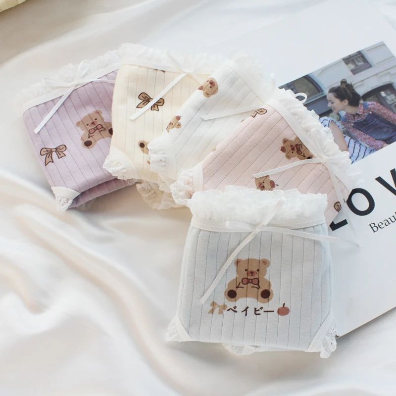 Title 4, Soft cute bear boy triangle shorts for women. C...
