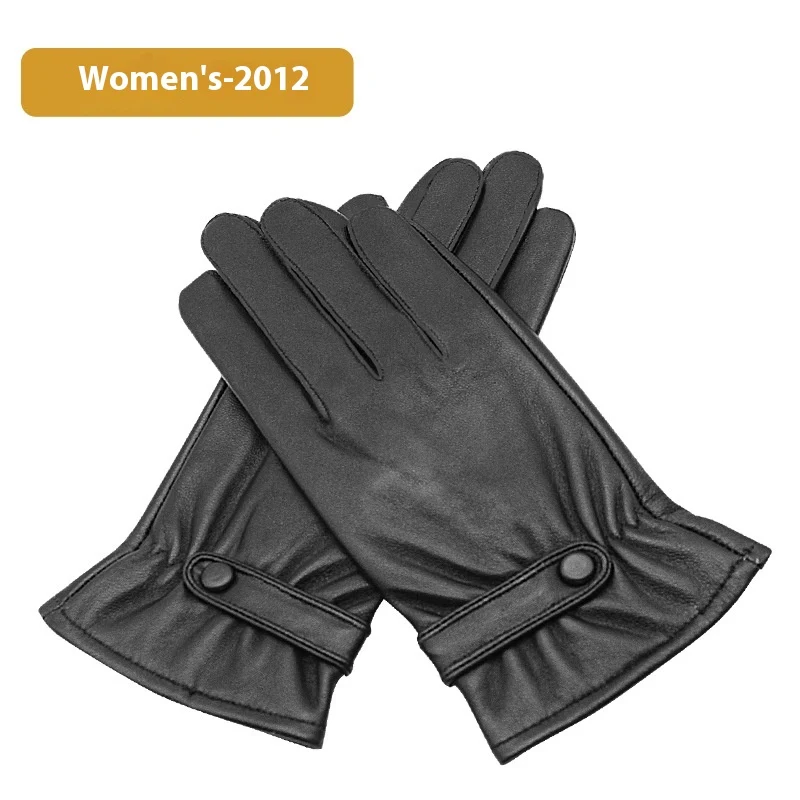 Title 2, Genuine Leather Gloves Mens Winter Velvet Cold...