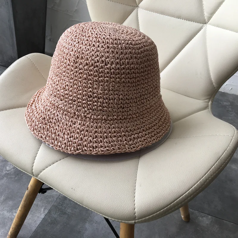 Title 14, Womens Straw Hat Foldable Rolled Edge Small Br...