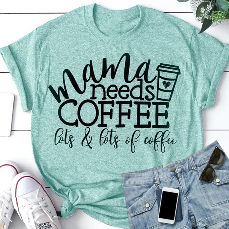 Women's Letter Print Loose Round Neck Short Sleeve T-shirt. Enjoy comfort and casual style with this everyday tee, perfe — photo 2