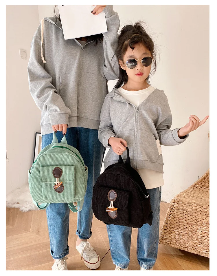 Title 7, Mochila Casual Corduroy Infantil Japonesa para ...