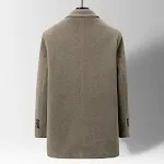 Abrigo de terciopelo de visón dorado de lana para hombre Elegancia y calidez para un estilo sofisticado Abrígate con lujo y siéntete excepcional. — foto 5