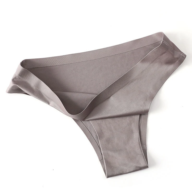 Dames Ice Silk naadloze slip, lage taille, eendelig, grote maat katoenen slips voor dagelijks comfort en bewegingsvrijheid. — foto 2